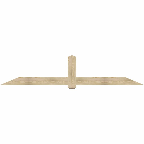 Ekena Millwork Eugene Rough Sawn Timber Gable Bracket, Douglas Fir, 108"W x 22"H x 2"D x 6"F, 5/12 Pitch GBW108X22X0206EUG00RDF - main